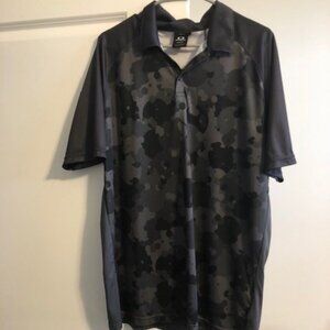 Oakley Golf Polo - Size XL.  Unique bubble camo design - Dark Grey  NEW LOW COST